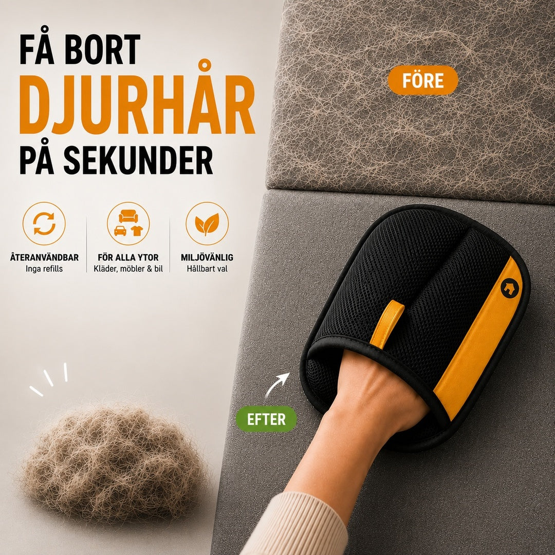 Återanvändbar hårborttagare™ - Ett renare hem på sekunder
